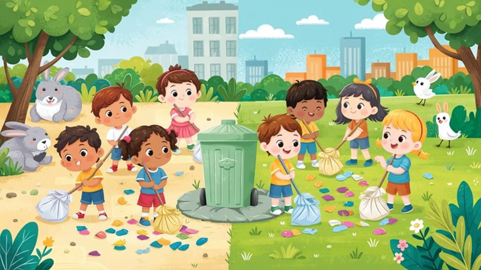 A happy place to learn together illustration