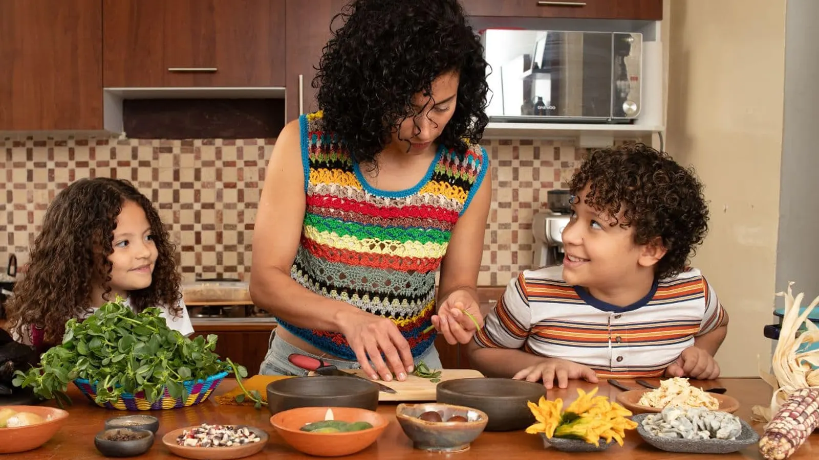 Cooking With Kids Safely illustration